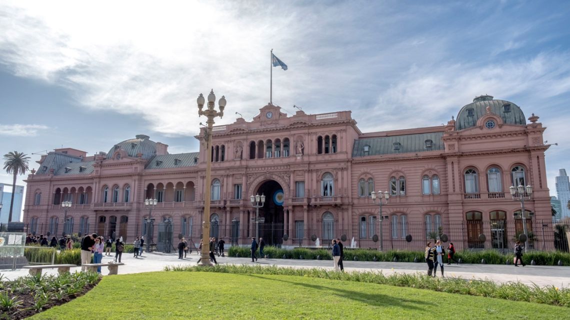 The Casa Rosada in Buenos Aires, Argentina.