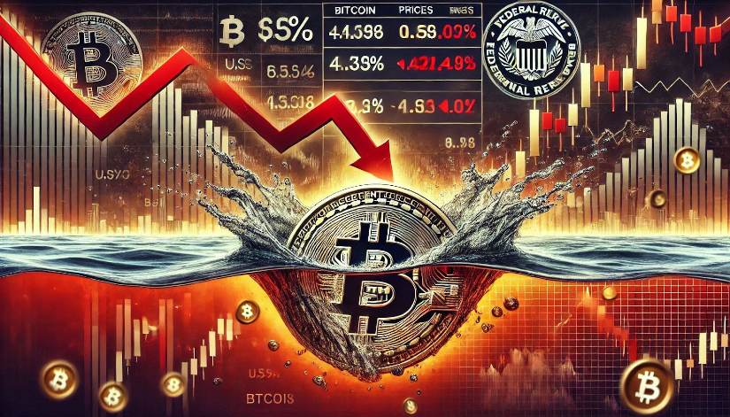 Bitcoin Falls Below $95K Amid Strengthening U.S. Economic Indicators, $555M Liquidated