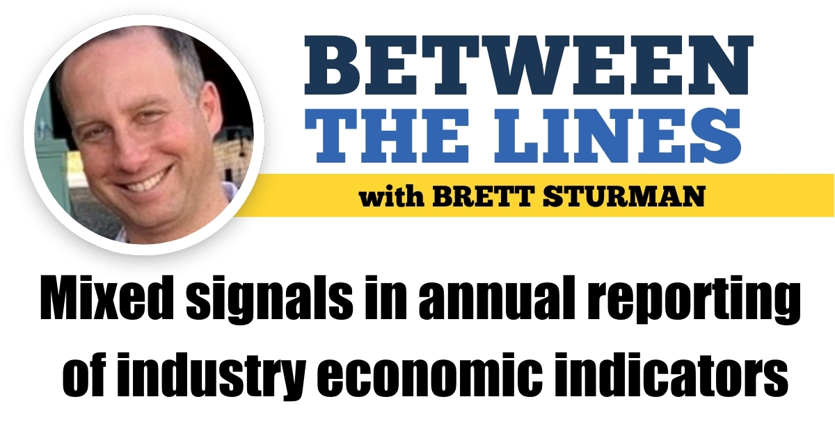 Mixed signals in annual reporting of industry economic indicators